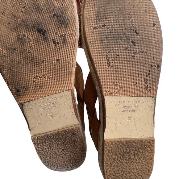 JENNI KAYNE Brown Suede Espadrille Sandals Size 8 - Picture 7 of 8